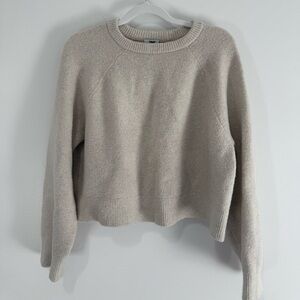 TNA Women's Soft Cream Crew Neck Sweater